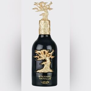 Eternal Vanille Black and Gold Ceramic Bottle Accent